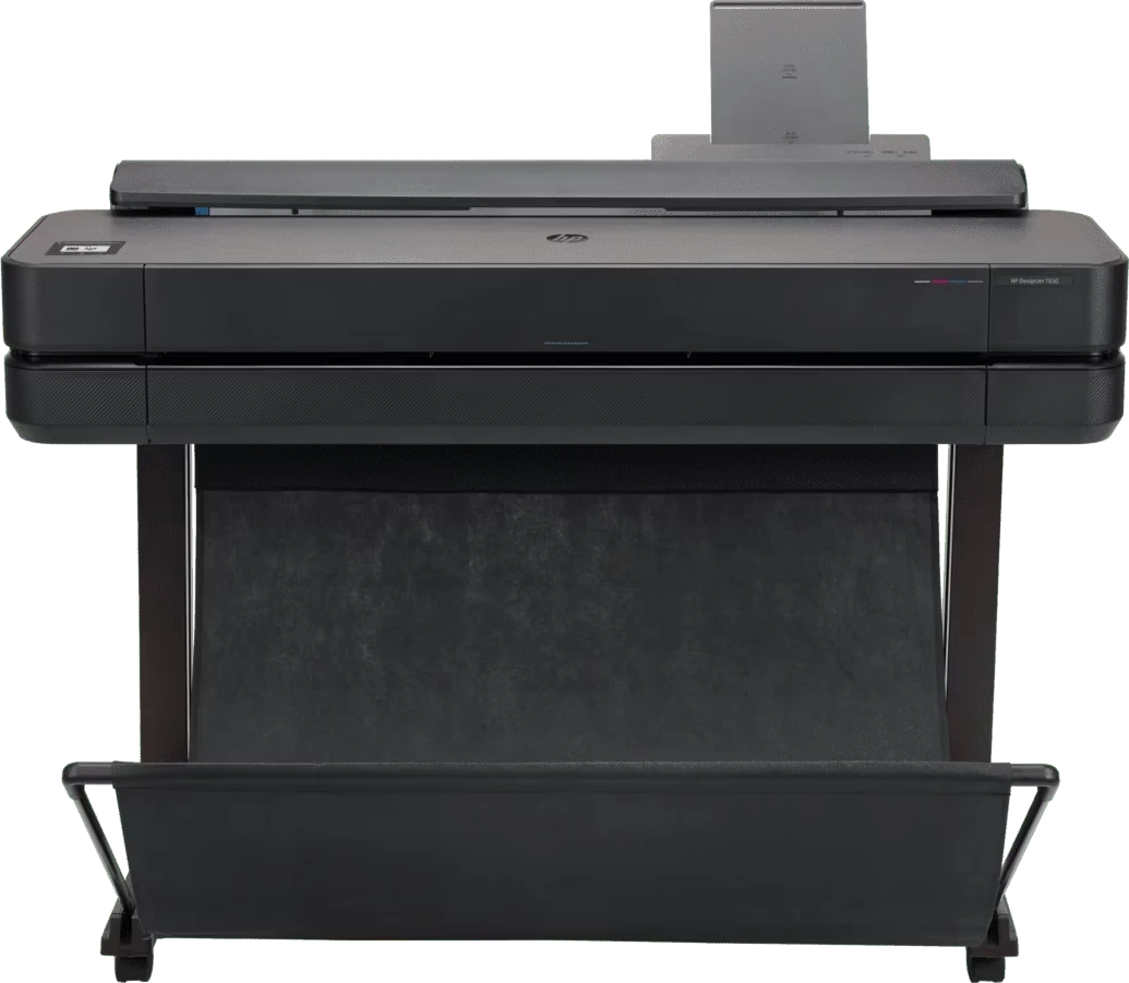 HP DesignJet T650 — 36 polegadas · Vista frontal
